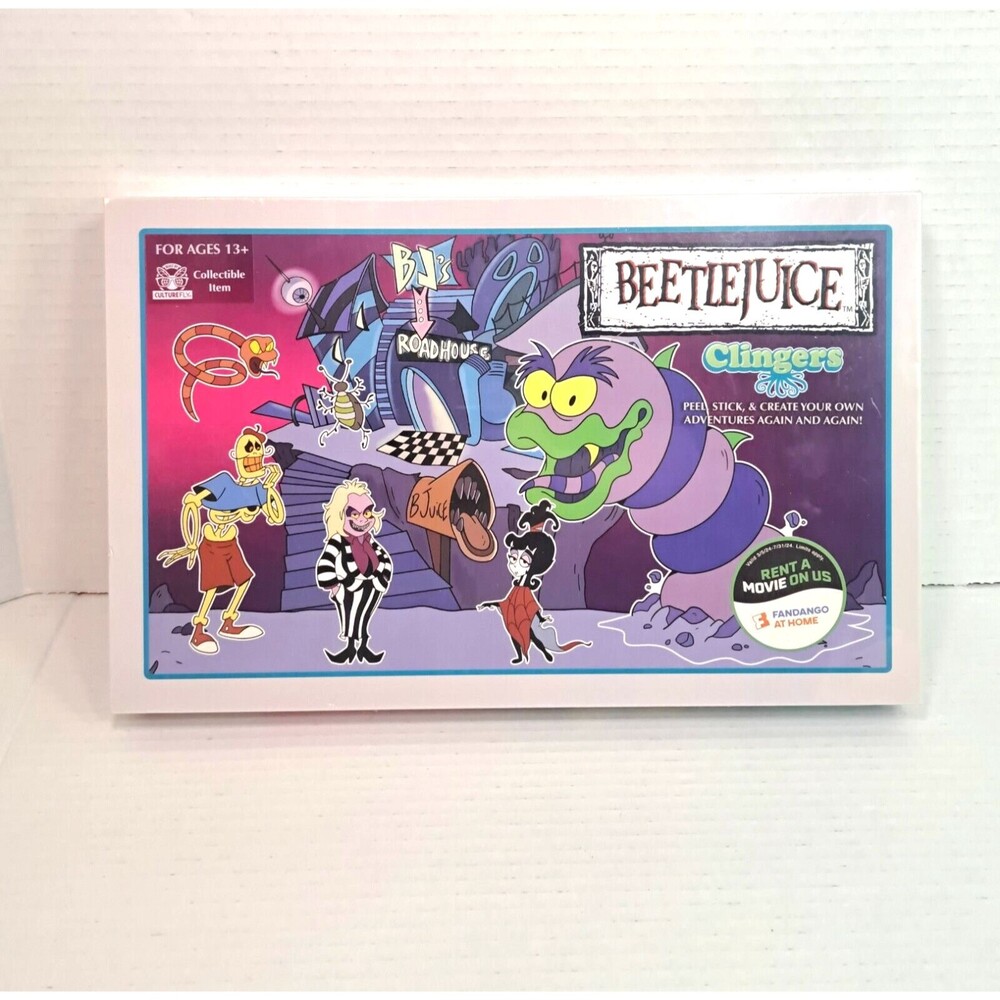 2024 Culturefly Beetlejuice 1989 Animated Series Clingers Peel & Stick Stickers